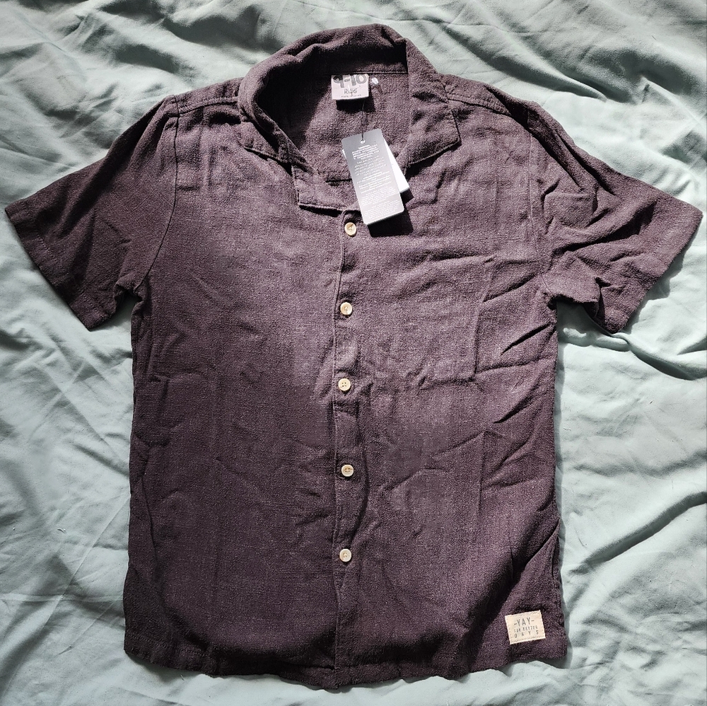 Kid's Black Short Sleeve Shirt